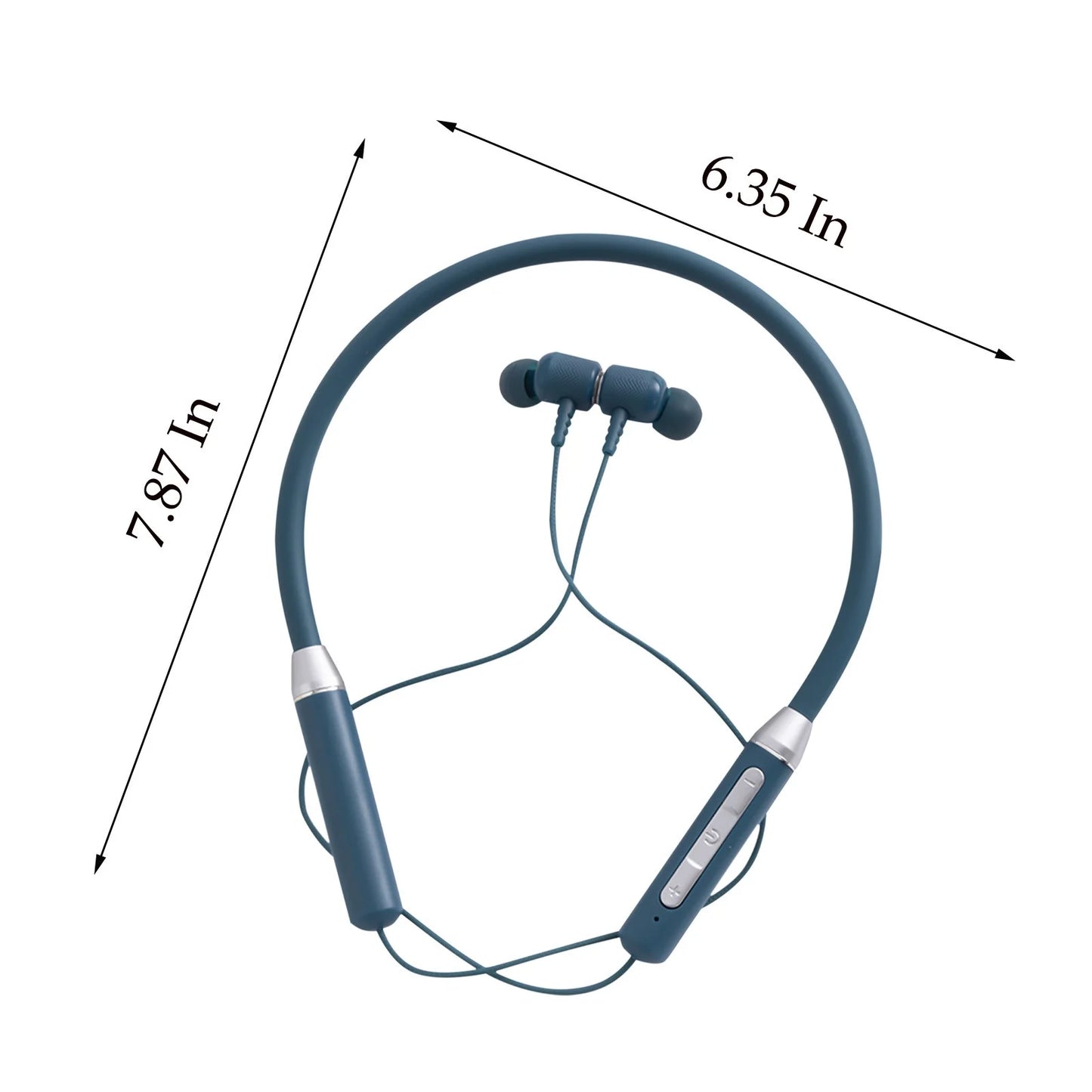 Neckband Bluetooth Headphones,Hd Stereo Wireless Sports Earphones,Around Neck Bluetooth Headphones Noise Cancelling Mic,Magnetic Attraction