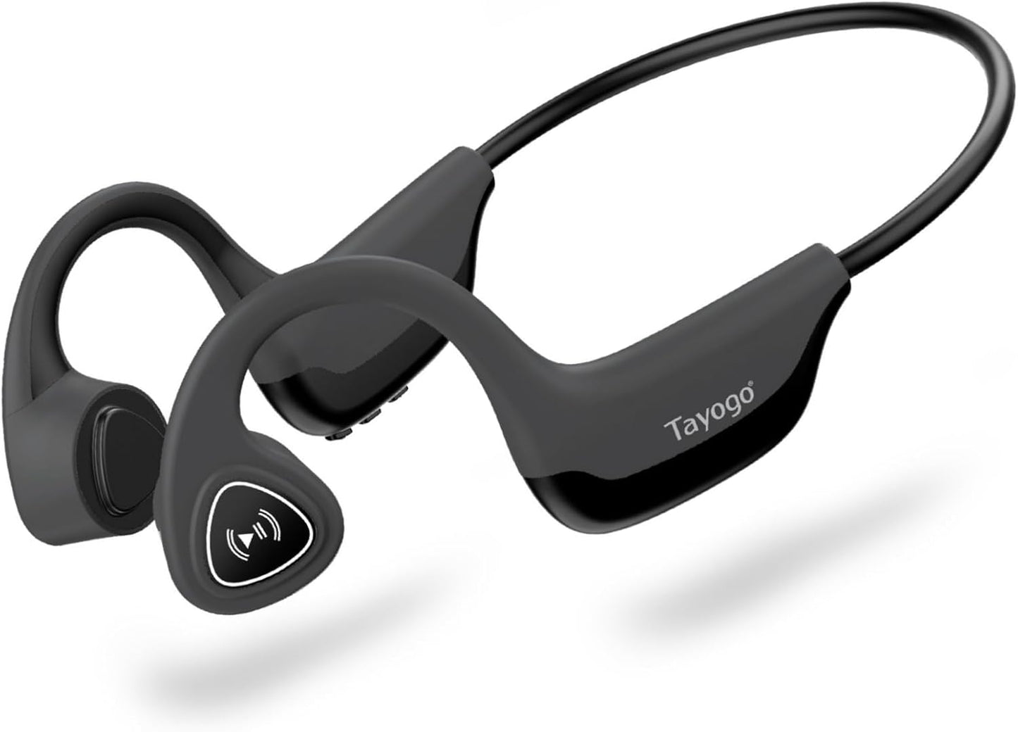 Bone Conduction Headphones, Wireless Bluetooth Bone Conducting Earbuds, Open Ear Headset with Mic, for Running, Cycling, Yoga (Almost Like-New)