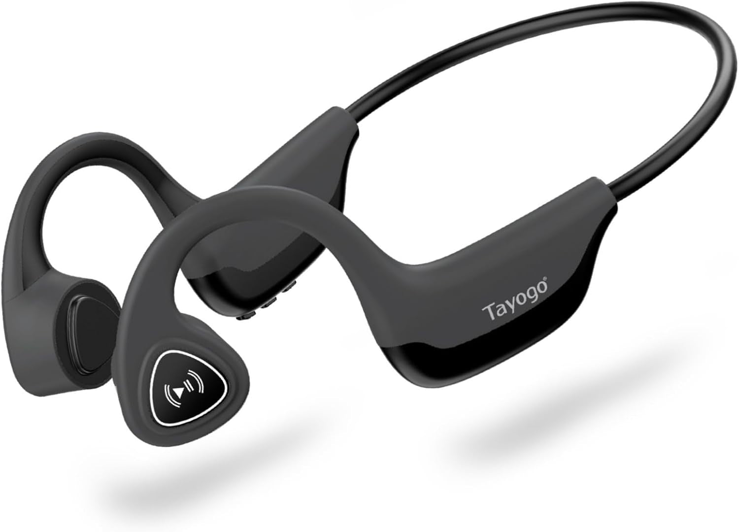 Bone Conduction Headphones, Wireless Bluetooth Bone Conducting Earbuds, Open Ear Headset with Mic, for Running, Cycling, Yoga (Almost Like-New)