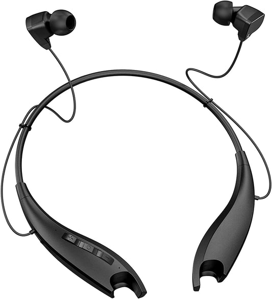 Neckband Headphones, around the Neck Bluetooth Headphones W/Noise Cancelling Mic