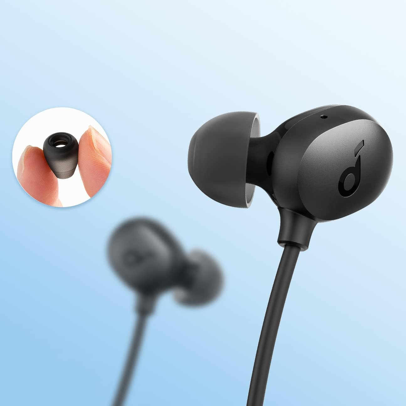 Anker Life U2 Bluetooth Neckband Headphones with 24 H Playtime, 10 Mm Drivers, Crystal-Clear Calls with CVC 8.0, USB-C Fast Charging, Foldable & Lightweight Build, IPX7 Waterproof